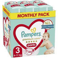 Pampers Premium Care Pants Monthly Pack No3 (6-11kg) 114 пелени