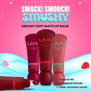 Nyx Professional Makeup Promo Matte Lip Balm Swipe 2 Smooth, Snuggle SZN, Squeeze N\' Sizzle & Smushy Keychain Holder 1 бр