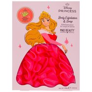 Mad Beauty Promo Disney Princess Body Exfoliator & Raspberry & Honeydew Soap Ексфолираща гъба за тяло & хидратиращ сапун, вдъхновен от Aurora, с аромат на малина & мед 100g Mad Beauty Promo Disney Princess Body Exfoliator & Raspberry & Honeydew Soap Ексфолираща гъба за тяло & хидратиращ сапун, вдъхновен от Aurora, с аромат на малина & мед 100g