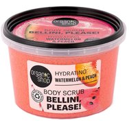 Organic Shop Promo Hydrating Watermelon & Peach Body Shower Gel 280ml & Body Scrub 100ml