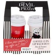 Mad Beauty Promo The Devil Wears Prada Coffee Cup Lip Balm Duo Хидратиращи масла с аромат на роза & алое вера за меки устни 2 броя Mad Beauty Promo The Devil Wears Prada Coffee Cup Lip Balm Duo Хидратиращи масла с аромат на роза & алое вера за меки устни 2 броя