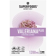 Superfoods Valeriana Plus 50caps - Хранителна добавка за справяне с безсънието, тревожността & превъзбудата