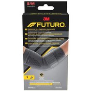 3M Futuro Premium Compression Elbow Sleeve 49006, Компресивен налакътник, който помага за облекчаване на сковаността на мускулите и ставите, болката и подуването 1 брой - S/M