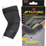 3M Futuro Premium Compression Elbow Sleeve 49006, Компресивен налакътник, който помага за облекчаване на сковаността на мускулите и ставите, болката и подуването 1 брой - S/M 3M Futuro Premium Compression Elbow Sleeve 49006, Компресивен налакътник, който помага за облекчаване на сковаността на мускулите и ставите, болката и подуването 1 брой - S/M