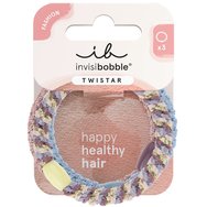Invisibobble Twistar Lavender Braids 3 бр - Ластици за коса за фина до нормална коса за фиксиране с по-малко петна, болка и износване