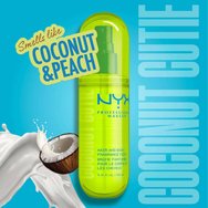 Nyx Professional Makeup Hair & Body Fragrance Mist Хидратиращ спрей за коса & тяло с аромат на кокос & праскова 80ml - Coconut Cutie