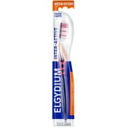 Elgydium Interactive Hard Toothbrush 1 брой - Розов - Твърда четка за зъби с две различни дължини на влакната за оптимално почистване Elgydium Interactive Hard Toothbrush 1 брой - Розов - Твърда четка за зъби с две различни дължини на влакната за оптимално почистване