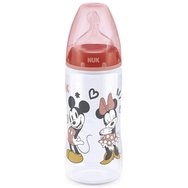 Nuk Disney Mickey Mouse First Choice Plus 6-18m 300ml - червен