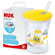 Nuk Action Cup 12m+, 230ml - Жълто