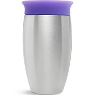 Munchkin Miracle 360 Stainless Steel Cup 12m+, 296ml - Лилаво