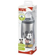 Nuk Disney Mickey Sports Cup Push-Pull BPA Free 24m+, 450ml - Сив - Полипропиленово пластмасово кубче лед със силиконов капак за лесно отваряне и затваряне