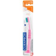 Curaprox Baby CK 4260 Ultra Soft Много мека детска четка за зъби 1 брой - розово / зелено Curaprox Baby CK 4260 Ultra Soft Много мека детска четка за зъби 1 брой - розово / зелено