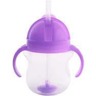 Munchkin Click Lock Tip & Sip Straw Cup 6m+, 207ml - Лилаво