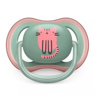 Avent Ultra Air 6-18m Orthodontic Soother SCF085/18 Зелено - лилаво 2 бр