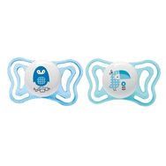 Chicco Silicone Soother Physio Forma Light 2-6m 2 Части - Синьо/Светло синьо - Лека силиконова залъгалка от 2 до 6 месеца Chicco Silicone Soother Physio Forma Light 2-6m 2 Части - Синьо/Светло синьо - Лека силиконова залъгалка от 2 до 6 месеца