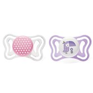 Chicco Silicone Soother Physio Forma Light 2-6m 2 Части - Прозрачни/ Лилави - Лека силиконова залъгалка от 2 до 6 месеца Chicco Silicone Soother Physio Forma Light 2-6m 2 Части - Прозрачни/ Лилави - Лека силиконова залъгалка от 2 до 6 месеца