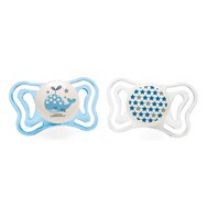 Chicco Silicone Soother Physio Forma Light 2-6m 2 Части - синьо/прозрачно - Светеща силиконова залъгалка от 2 до 6 месеца Chicco Silicone Soother Physio Forma Light 2-6m 2 Части - синьо/прозрачно - Светеща силиконова залъгалка от 2 до 6 месеца