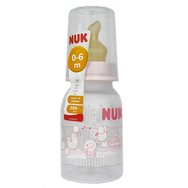 Nuk Classic Feeding Bottle Latex Teat 110ml - Бебешко шише от полипропилен с накрайник от естествен каучук Nuk Classic Feeding Bottle Latex Teat 110ml - Бебешко шише от полипропилен с накрайник от естествен каучук