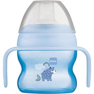 Mam Starter Cup 4m+ Код 462, 150мл - Син - Тренировъчна чаша със самозадържащи се дръжки и много меко гърло Mam Starter Cup 4m+ Код 462, 150мл - Син - Тренировъчна чаша със самозадържащи се дръжки и много меко гърло