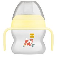 Mam Starter Cup 4m+ Код 462, 150мл - Жълт - Тренировъчна чаша със самозадържащи се дръжки и много меко гърло Mam Starter Cup 4m+ Код 462, 150мл - Жълт - Тренировъчна чаша със самозадържащи се дръжки и много меко гърло