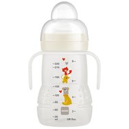 Mam Trainer+ Kit Код 450 4м+ 220мл - Бял - Образователно бебешко шише със силиконов накрайник Mam Trainer+ Kit Код 450 4м+ 220мл - Бял - Образователно бебешко шише със силиконов накрайник