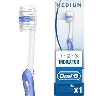 Oral-B 123 Indicator Medium Toothbrush 35mm 1 Парче - лилаво