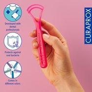 Curaprox Tongue Cleaner CTC 202 Double Blade 1 брой - Фуксия