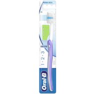 Oral-B 123 Indicator Medium Toothbrush 35mm 1 Парче - Люляк / Зелено