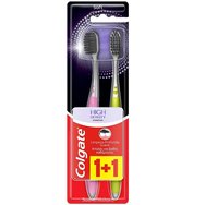 Colgate High Density Charcoal Toothbrush Soft 2 части - розово / лилаво