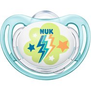 Nuk Freestyle Silicon Soother 18-36m 2 Парчета - Прозрачни / Сини