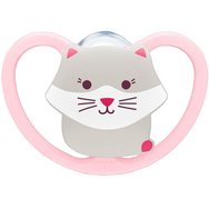 Nuk Space Silicone Soother 0-6m 1 Брой - Светло розово