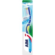 Aim Sensisoft Clean Soft Toothbrush 1 брой - Синьо / Жълто - Мека четка за зъби против плака за дълбоко почистване, нежна към венците Aim Sensisoft Clean Soft Toothbrush 1 брой - Синьо / Жълто - Мека четка за зъби против плака за дълбоко почистване, нежна към венците