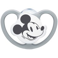 Nuk Space Disney Baby Silicone Soother 0-6m 1 брой, код 10,571,582 - сив - Силиконова залъгалка с широки вентилационни отвори