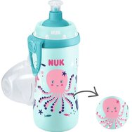 Nuk First Choice Junior Cup 18m+, 300ml - Тюркоазен / Розов октопод - Променящ цвета си сладолед за деца Nuk First Choice Junior Cup 18m+, 300ml - Тюркоазен / Розов октопод - Променящ цвета си сладолед за деца