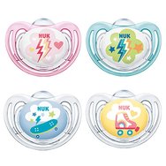 Nuk Freestyle Silicon Soother 0-6m 2 части Код 10.570.096 - Прозрачен / Розов