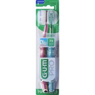 Gum Pro Medium Toothbrush 2 броя Код 1528, Розови - Бензин