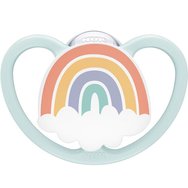 Nuk Space Silicone Soother 0-6m 1 брой - Дъга