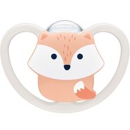 Nuk Space Silicone Soother 0-6m 1 брой - Бежово / Оранжево