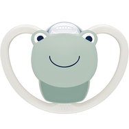 Nuk Space Silicone Soother 0-6m 1 бр. - бяло / растително