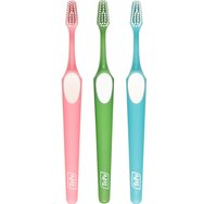 Tepe Supreme Soft Toothbrush 3 части, розово - зелено - синьо