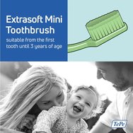 Tepe Kids Mini Extra Soft Toothbrush 0-3 Years 3 части, Фуксия - Жълто - Синьо