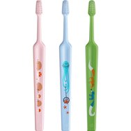 Tepe Kids Mini Extra Soft Toothbrush 0-3 Years 3 части, розово - синьо - зелено