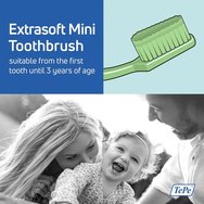 Tepe Kids Mini Extra Soft Toothbrush 0-3 Years 3 части, Фуксия - Розово - Жълто