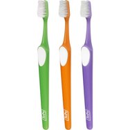 Tepe Supreme Soft Toothbrush 3 части, зелено/оранжево/лилаво