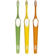 Tepe Supreme Soft Toothbrush 3 части, зелено/жълто/оранжево