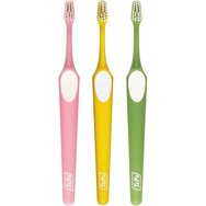 Tepe Supreme Soft Toothbrush 3 части, розово/жълто/зелено