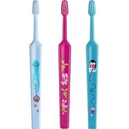 Tepe Kids Mini Extra Soft Toothbrush 0-3 Years 3 части, светло синьо/фуксия/синьо