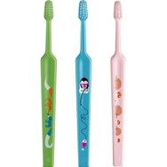 Tepe Kids Mini Extra Soft Toothbrush 0-3 Years 3 части, зелено/синьо/розово