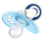 Mam Original Night Silicone Soother 16m+, 2 части, код 260S - светло синьо / синьо 2