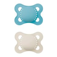 Mam Original Unprinted Soother 2-6m, 2 части Код 118SBc - Синьо / Кремаво